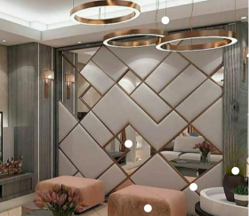 8К Огледална декоративна , Сребро  лайстнa  за интериорен дизайн и мебели 20мм-5000мм
