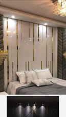 5mm. Mirror 8K self-adhesive Gold moldings from for interior design